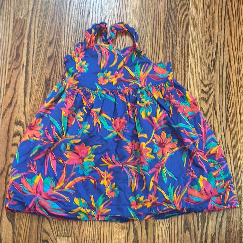 Crewcuts Colorful Floral Kids Dress w Adjustable Straps